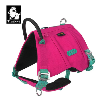 Truelove Dog Backpack Pet Harness Manufacturer Adjustable Tactical Handle Full Body Dog Vest for Hiking Training Outdoor TLB2251
