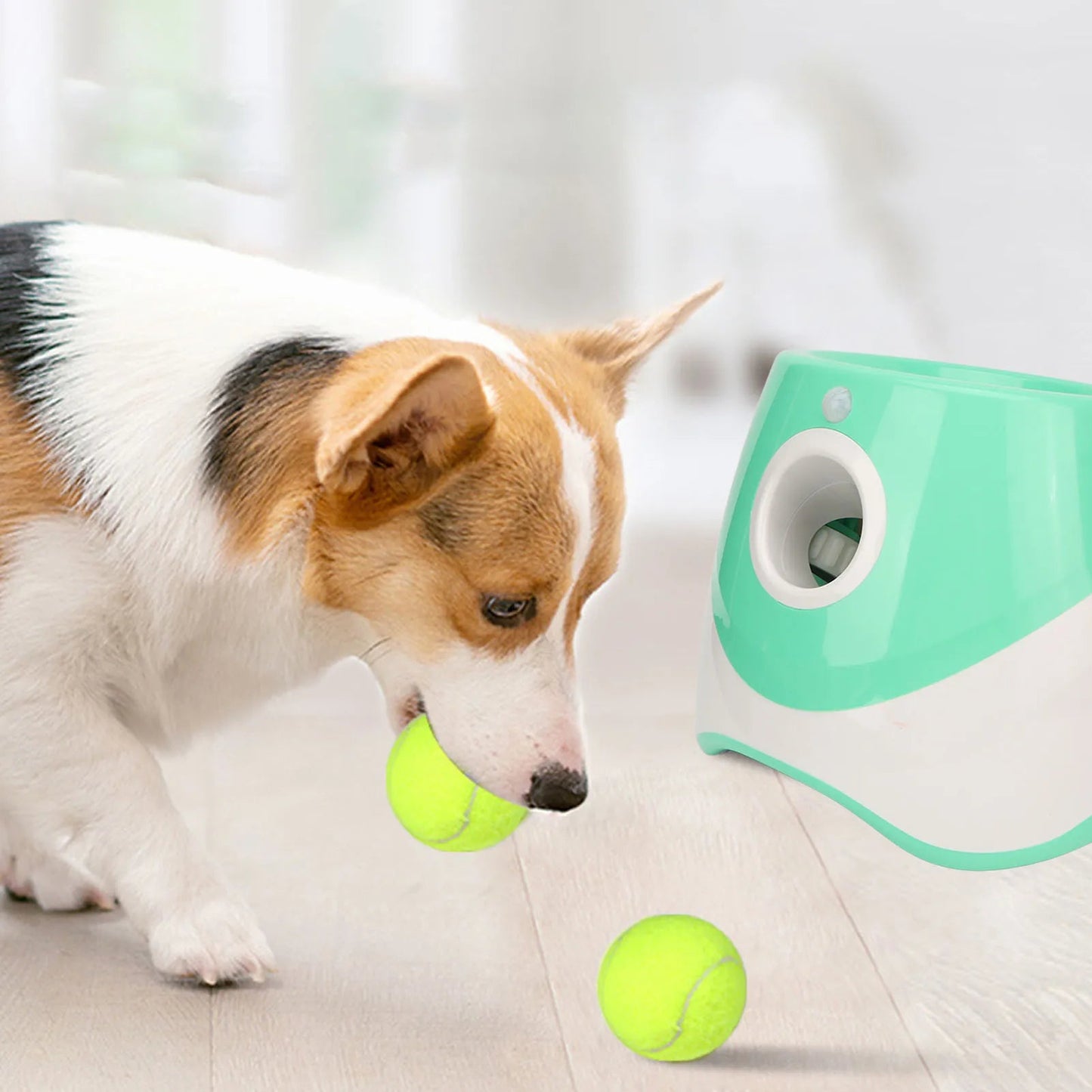 Dog Automatic Ball Launcher Rechargeable Pet Ball Thrower 3 Modes Pet Interactive Toy For Indoor Outdoor PawPrint Treasures