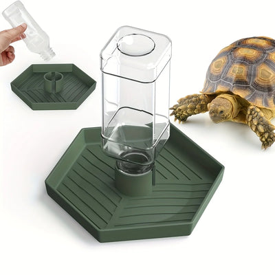 1pc Pet Automatic Feeders Waterer For Small Repitiles Lizards Gecko Chameleon Frog Snake Turtle Spider Feeding Supplies