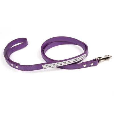Fashion Rhinestone Dog Leash Pet Bling Shiny Cat Puppy Walking Leashes Lead for Small Dogs Cats Chihuahau Yorkshire Teddy 120cm