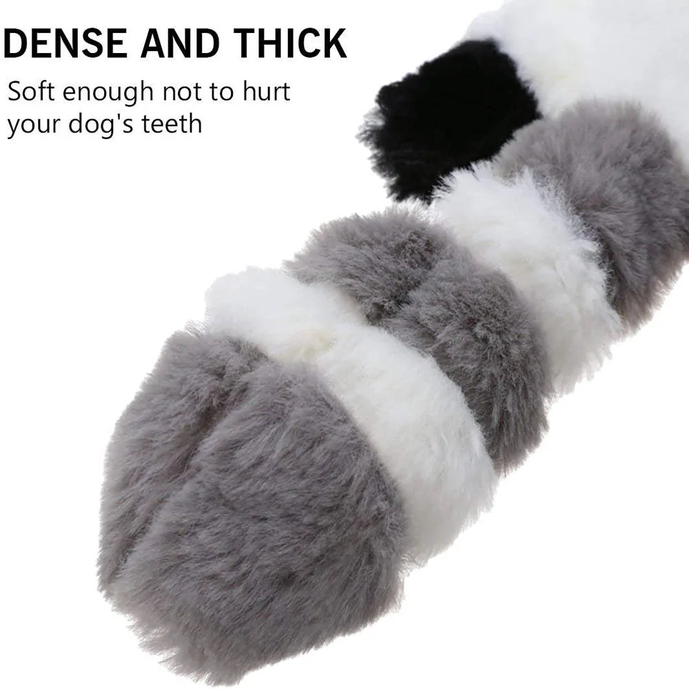 Skinny No Stuffing Squeaky Plush Dog Chew Toys Cute Simulated Animal Shape Dog Chewing Toy Durable Pet Puppy Toy with Squeakers