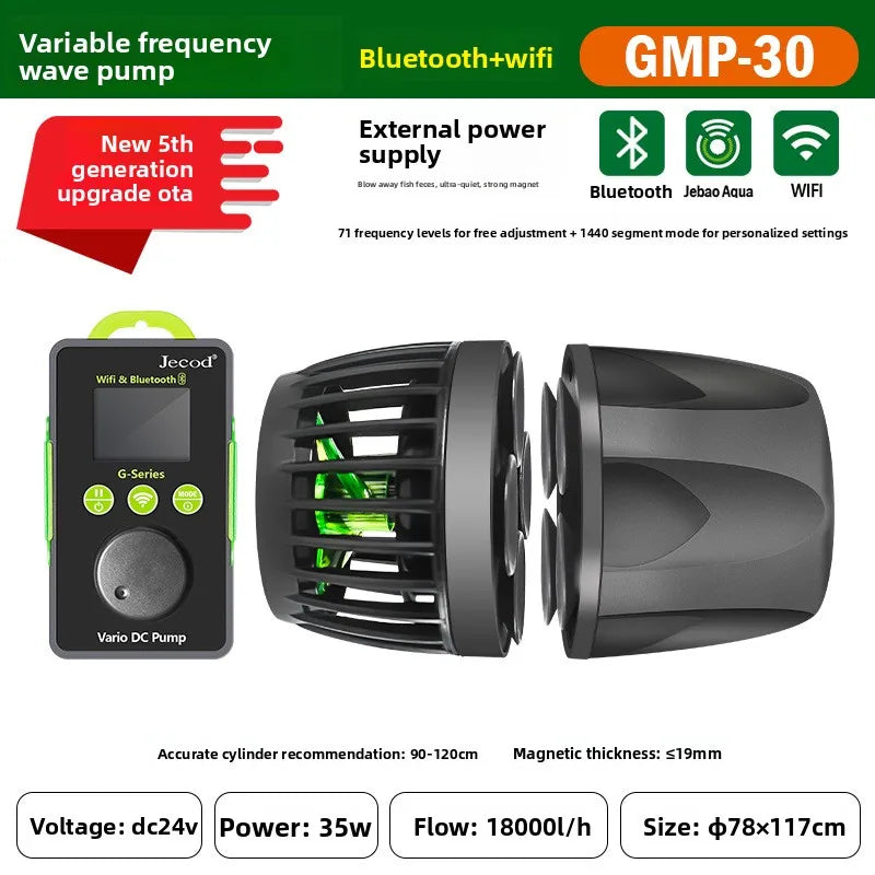 2026 Jebao Jecod Aquarium Vario Wavemaker Water Pump GMP Series Bluetooth APP Manual Controlled Coral Reef Fish Tank PawPrint Treasures