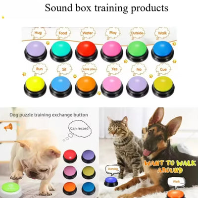 Dog Communication Buttons Voice Recording Button for Pet Training Buzzer 30 Second Record Playback Funny Gift for Talking