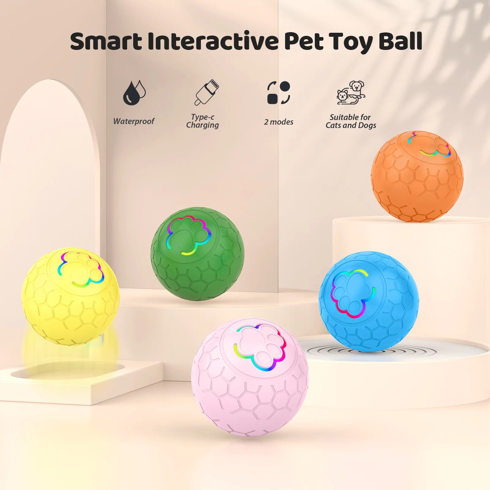 OUZEY Pet Smart Dog Ball Toy Electric Intelligent Remote Control Bouncing Ball Bite Resistant Dog Training Toys Pet Interactive