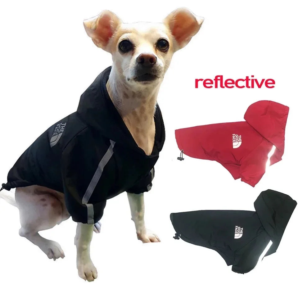 Pet Dog Waterproof Coat Reflective Puppy Warm Cotton Jacket Autumn Winter Hoodie Clothing For Dogs Cats Clothes PawPrint Treasures