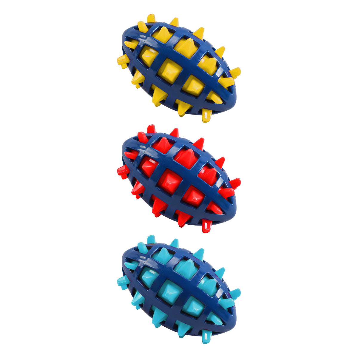 1/2Pcs Squeaky Dog Chew Toys Interactive Puppy Chew Ball Comfortable Rubber Dog Ball Toys Pet Chew Toy for Teething Cleaning