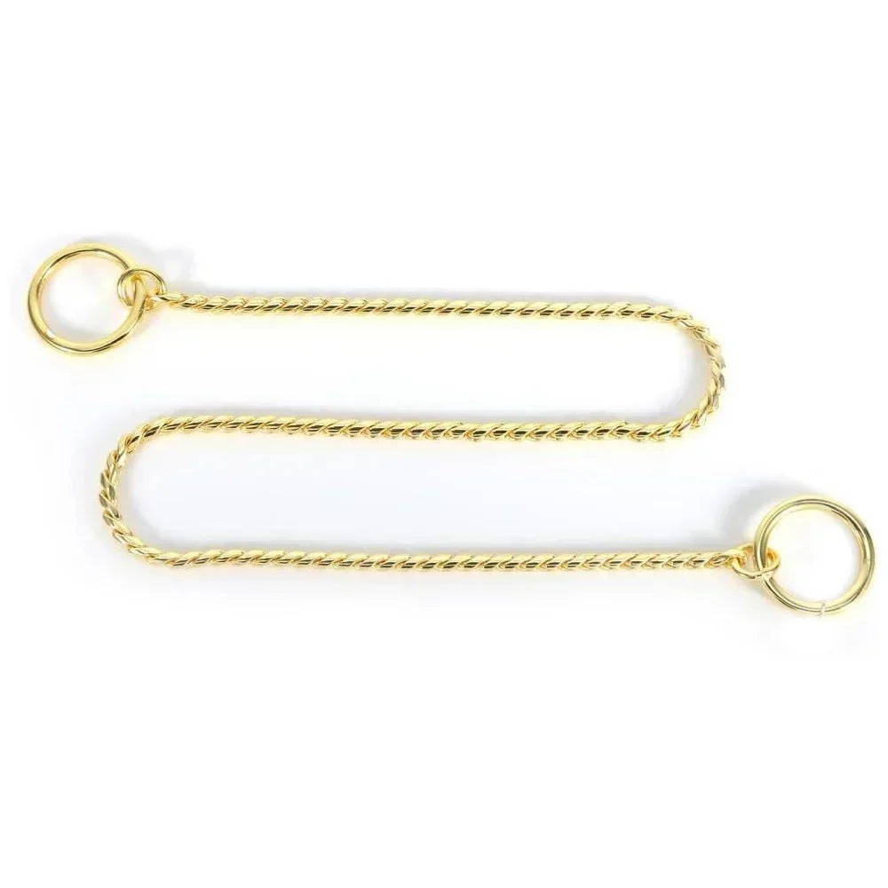 Stainless Steel Dog Choke Chain Collar Puppy Metal Snake Chain Pet Show Slip Collar Choker for Training Small Medium Large Dogs