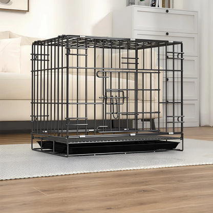 Dog Cage, Small and Medium-Sized Dog, Pet Cage, Fence, Thickened, Large Dog, Household Folding Dog Bed, Car Cage, Cat Cage PawPrint Treasures