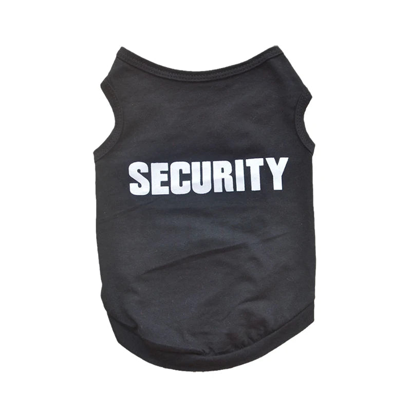 Security Clothing for Dogs Summer Pet Clothes Vest for Small Dogs Chihuahua Yorkshire Puppy Cats Low Price Pets T-shirt Costume PawPrint Treasures