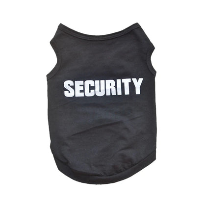 Security Clothing for Dogs Summer Pet Clothes Vest for Small Dogs Chihuahua Yorkshire Puppy Cats Low Price Pets T-shirt Costume PawPrint Treasures