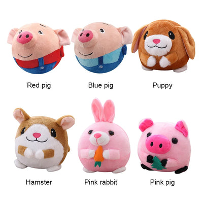 Interactive Plush Bouncing Ball Toy for Dogs