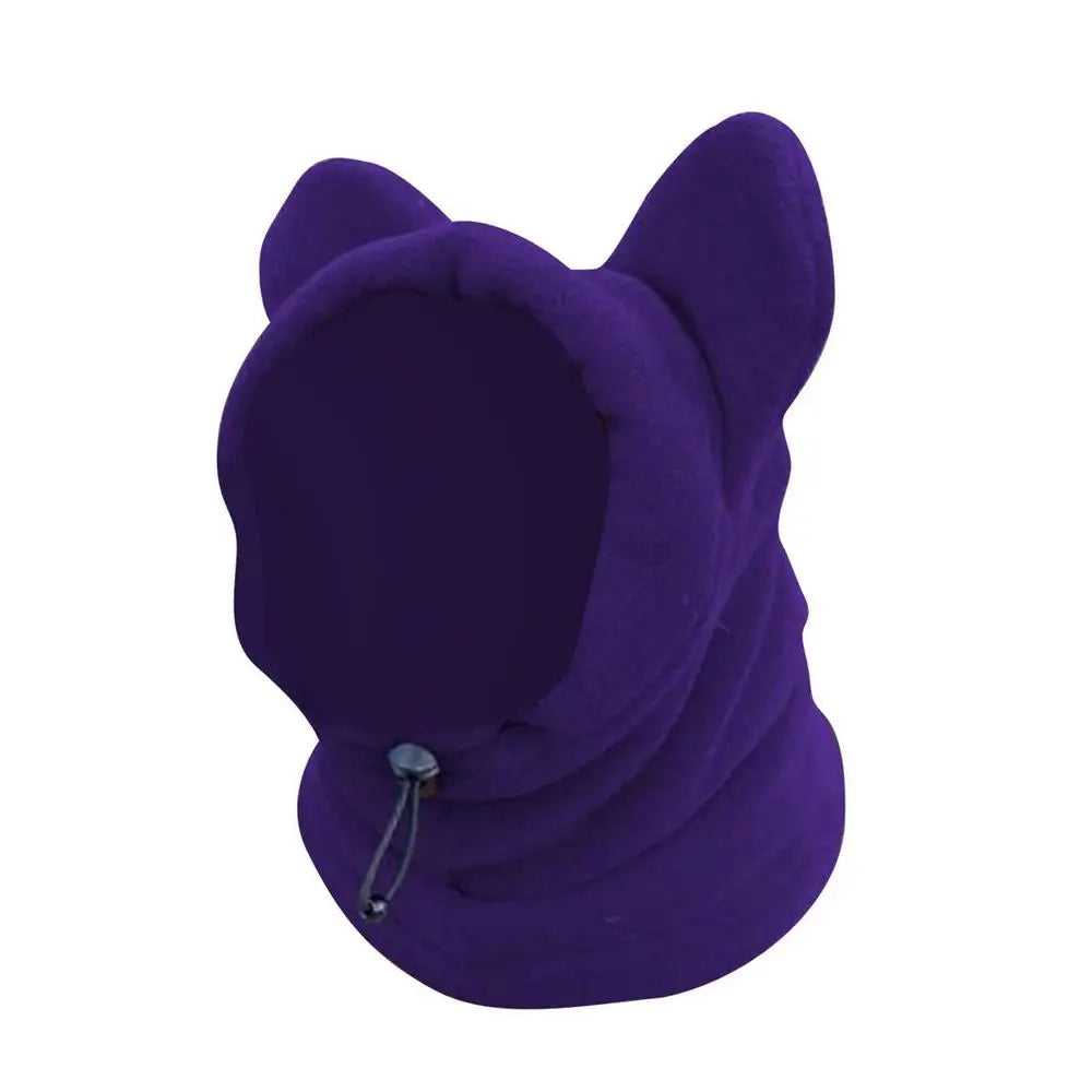 Warm Dog Hat Pet Hood with Ear Muff Warm hat soft walking ears headband Dog Warm Hat for Cold Weather Camping Outdoors