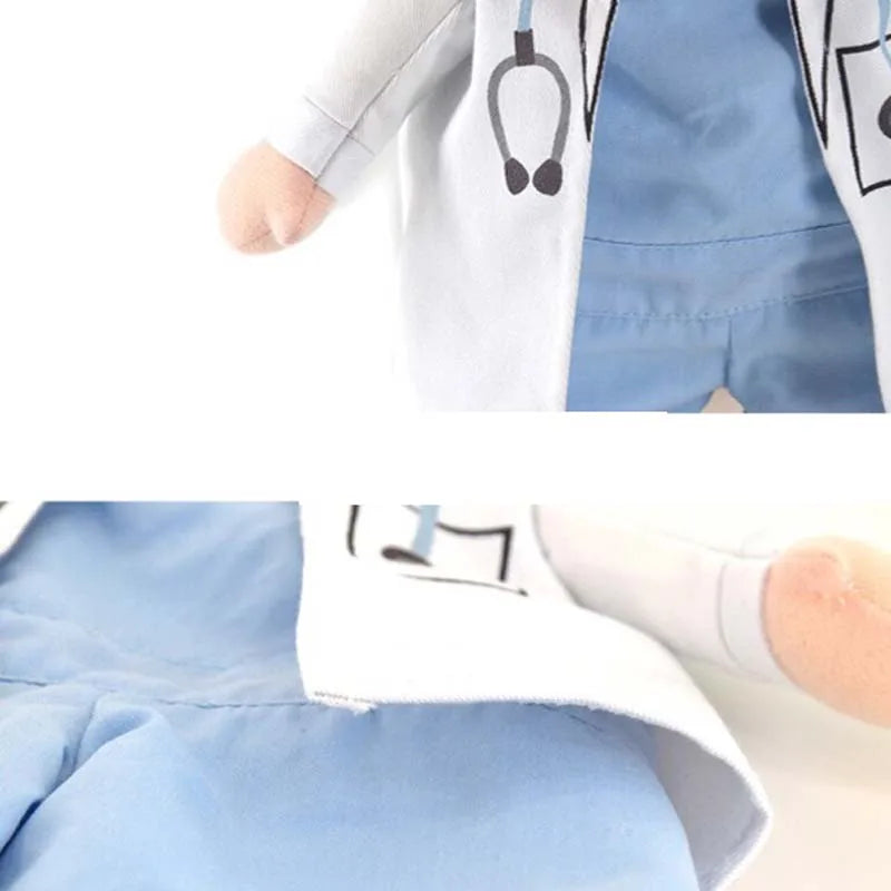 Pet Clothes Cat Dog Cosplay Doctors Costume Puppy White Gown Funny Coat Party Dress For Small Pets Outfits Chihuahua Costumes PawPrint Treasures