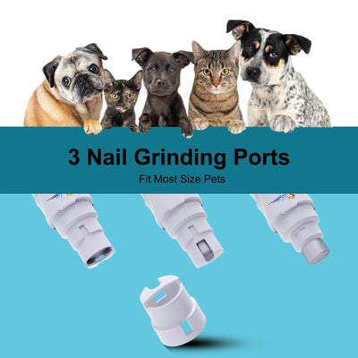 Dog Nail Grinder USB Rechargeable Electric Pet Paws Clipper & Trimmer Painless Paws Grooming Quiet 2-Speed Dog Nail File