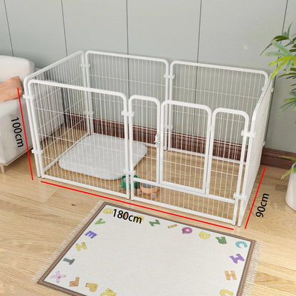 Cat Dog Cages Household Indoor Pet Enclosures Small to Large Dog Enclosures for Free Combination Training and Toilet Isolation PawPrint Treasures