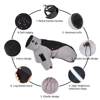 Winter dog clothes Down jacket for dogs Clothing for  medium-sized and large dogs Waterproof dog coat dog Pet supplies