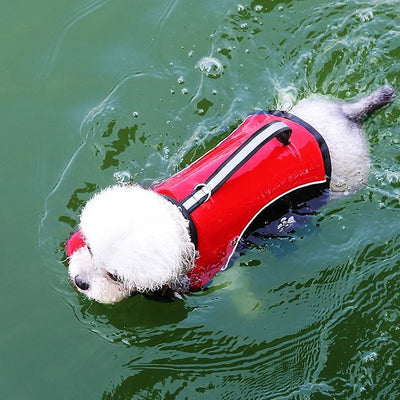 Dog Life Jacket with Traction Pet Life Vest for Small Medium Large Dogs Swimming Summer Clothing for Dogs Cat Playing with Water