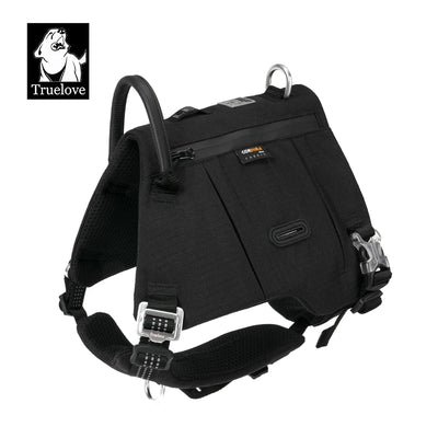 Truelove Dog Backpack Pet Harness Manufacturer Adjustable Tactical Handle Full Body Dog Vest for Hiking Training Outdoor TLB2251