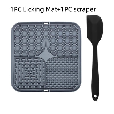 Pet Lick Silicone Mat Dogs Pet Slow Food Plate for Dog Bathing Distraction Silicone Dog Sucker Food Training Dog Feeder Supplies