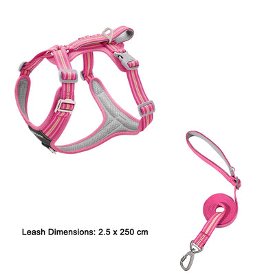 Dog Leash Anti-Pull Pet Harness Comfortable Outdoor Dog Leash Reflective Dog Harness Durable and Stain-Resistant