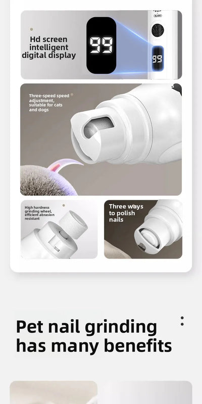 Big Guest Pet Nail Grinder Electric Manicure Clipper Nail Clipper Cat and Dog Grooming Cleaning Nail Clippers Pet Nail Clippers