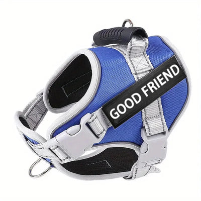 Dog Harness For Small & Medium Dogs, Adjustable Reflective Pet Vest Harness For Outdoor Walking
