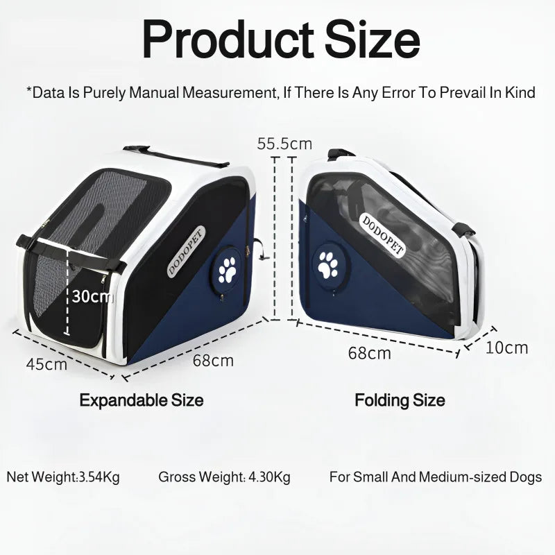 Pet Car Cage Safety Kennel Escape Prevention Cat and Dog Travel Fixed Dog Cage Portable and Breathable Pet Products PawPrint Treasures