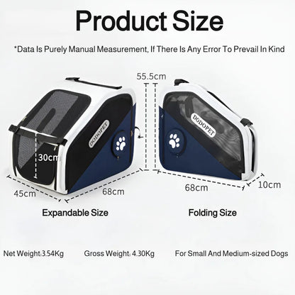 Pet Car Cage Safety Kennel Escape Prevention Cat and Dog Travel Fixed Dog Cage Portable and Breathable Pet Products PawPrint Treasures