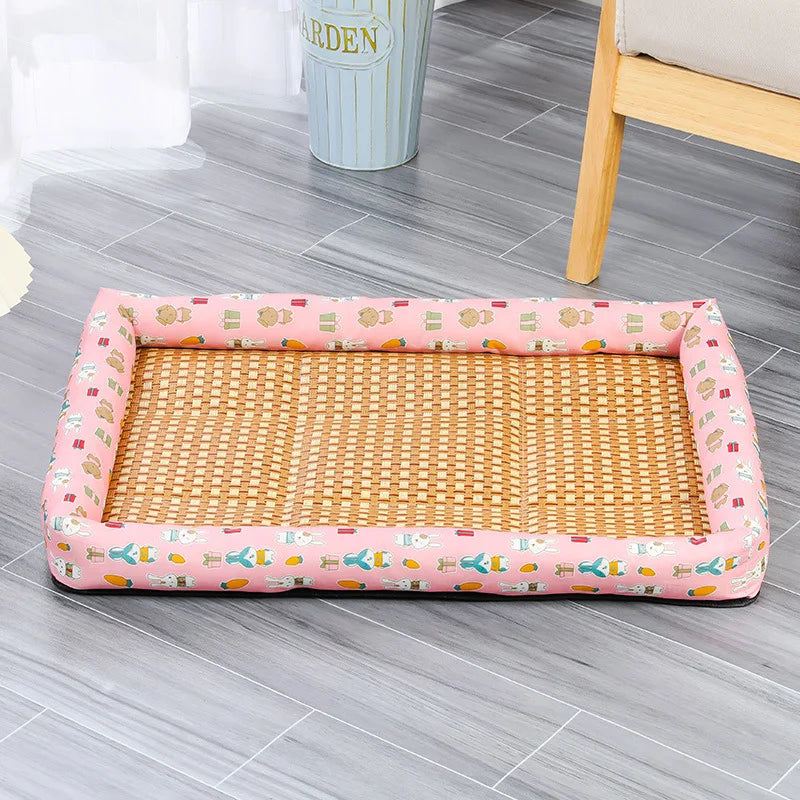 Summer Pet Bed Cat Sleeping Mat Sofa Bed Cooling Mat for Small Dog Cats Comfortable Wear-Resistant Pads Pet Supplies
