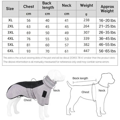 Winter dog clothes Down jacket for dogs Clothing for  medium-sized and large dogs Waterproof dog coat dog Pet supplies