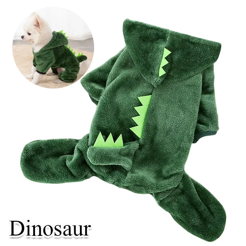 Coral Fleece Cosplay Costume for Pet  Clothing for Small Dogs Puppy Cats Clothes Chihuahua Yorkshire Costume Coat PawPrint Treasures