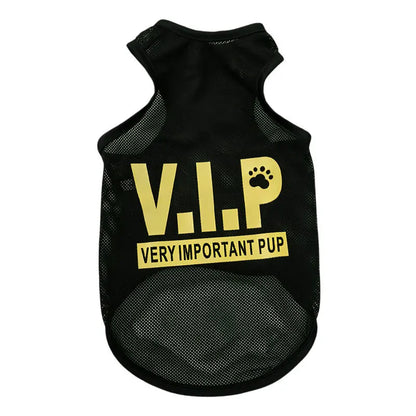 Pet Dog Clothes Summer Jersey Pet Cat Vest Mesh Breathable Dog T-shirt for Small Large Dog Pet Costume PawPrint Treasures