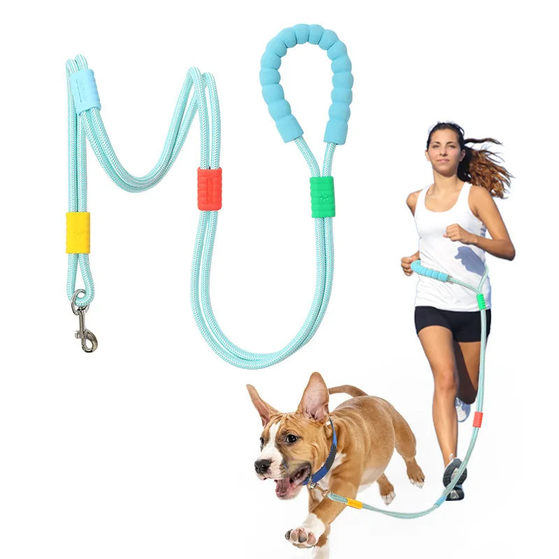 Hand Free Dog Leash for Pet Walking Running Jogging Adjustable Dog Leash Waist Belt Chest Strap Traction Rope Dog Accessories