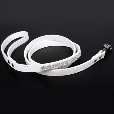 Fashion Rhinestone Dog Leash Pet Bling Shiny Cat Puppy Walking Leashes Lead for Small Dogs Cats Chihuahau Yorkshire Teddy 120cm