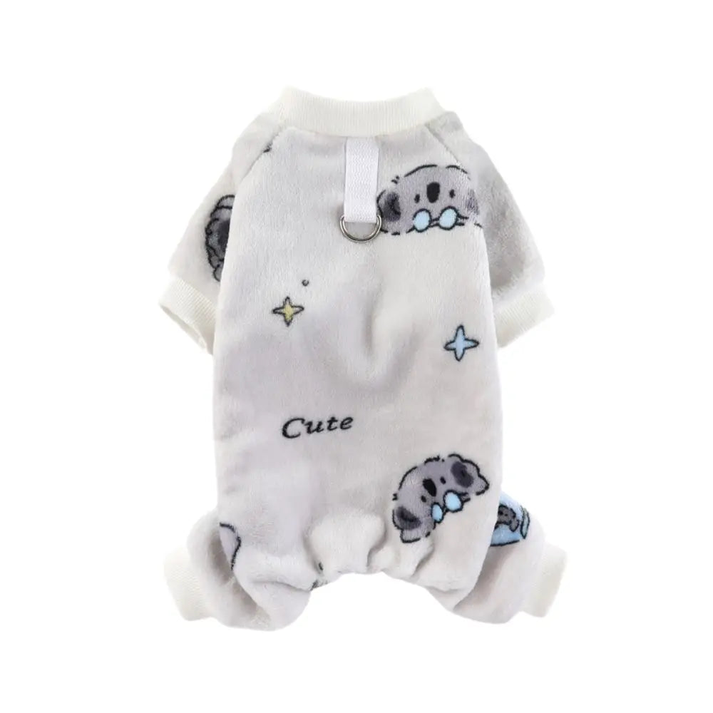 Winter Warm Dog Jumpsuit XS-4XL Fleece Pet Dog Clothes Chihuahua Poodle Bear Dinosaurs Pajamas Coat For Small Medium Dogs