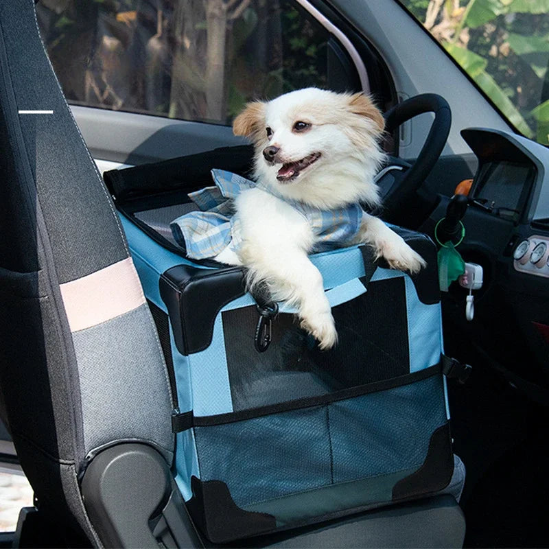 Pet Transport Bag Pet Car Cage Portable Cage for Pets One-piece Folding Pet Outdoor Bag Breathable Movable cat and dog cage PawPrint Treasures