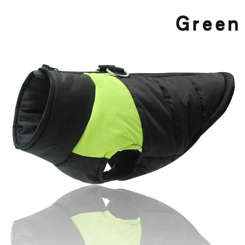 New Waterproof Big Dog Vest Jacket Winter Warm Pet Dog Clothes For Small Large Dogs Puppy Pug Coat Dogs Pets Clothing 4XL 5XL