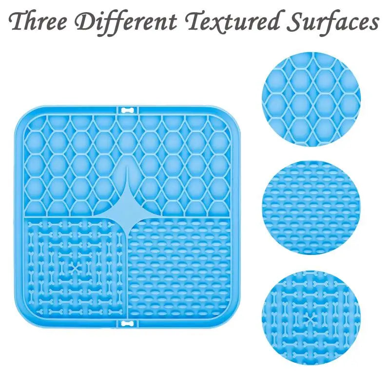 Pet Lick Silicone Mat Dogs Pet Slow Food Plate for Dog Bathing Distraction Silicone Dog Sucker Food Training Dog Feeder Supplies