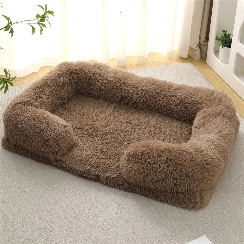 Luxury Winter Warm Large Dog Sofa Bed Dog Kneel Cat Mats House Cushion Pet Sleeping Sofa Beds Mat for Large and Small Dog PawPrint Treasures