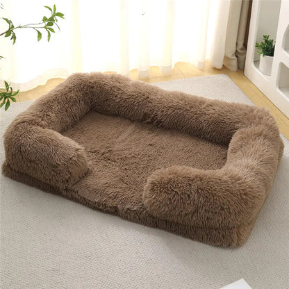 Luxury Winter Warm Large Dog Sofa Bed Dog Kneel Cat Mats House Cushion Pet Sleeping Sofa Beds Mat for Large and Small Dog PawPrint Treasures