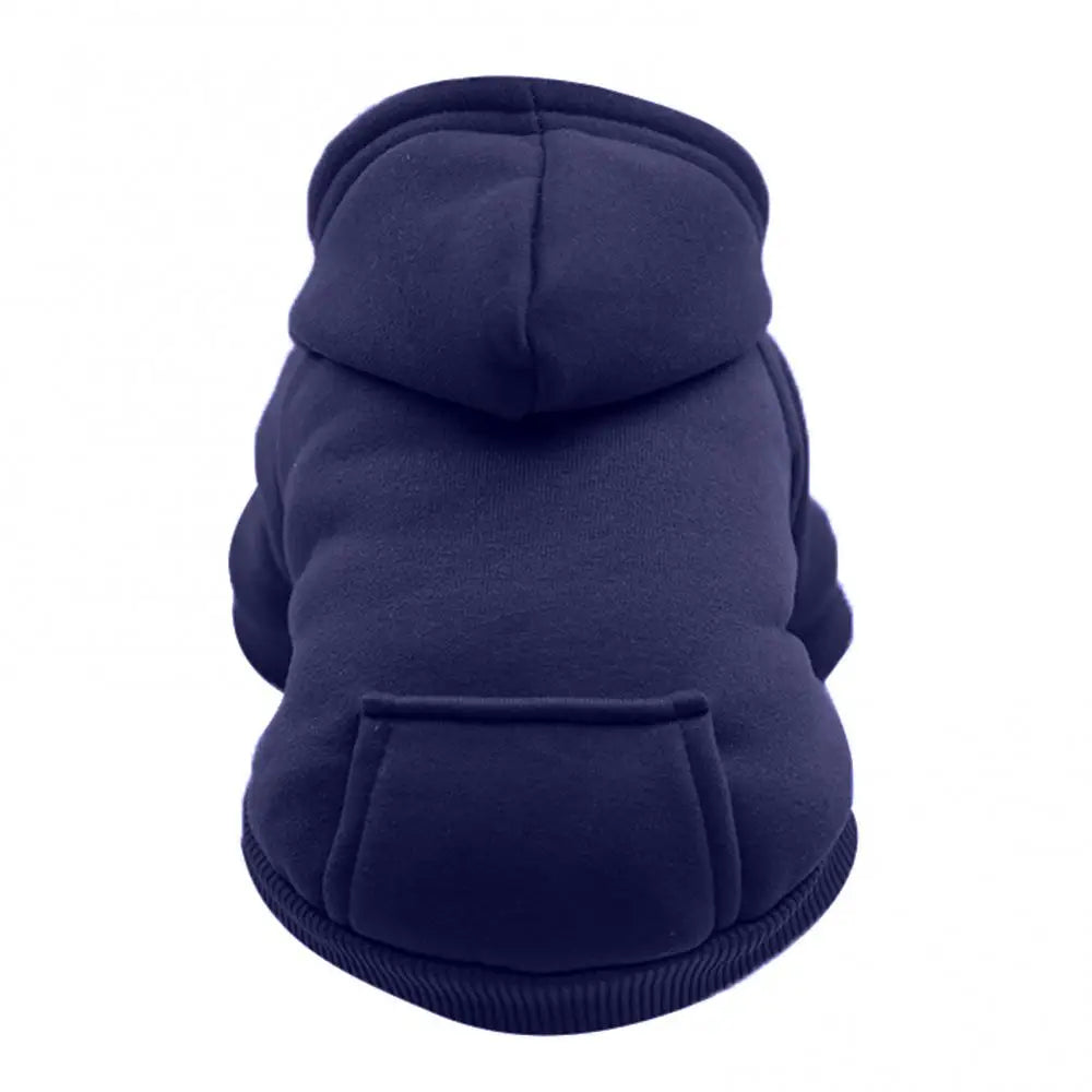 Puppy Hoodie Autumn Winter Pet Hooded Sweatshirt Two-legged Pocket Cat Dog Clothes