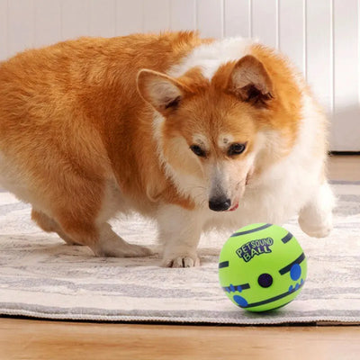 Dog Toy Wobble Wag Giggle Glow Ball Interactive Dog Attention Toy Fun Giggle Sounds Ball When Rolled or Shaken For Pet Dog Fun