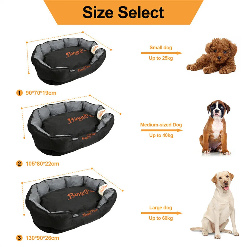 Large Orthopedic Dog Bed Sofa Waterproof Dog Pillow Kennel Washable Pet Puppy Basket Cushion