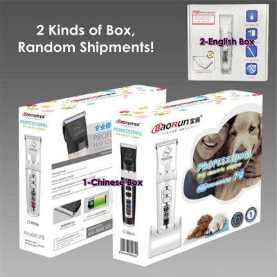 BaoRun P9 Dog HairClipper Professional LCD Screen Pet Cat Clippers Electric Grooming Trimmer Rechargeable Haircut Machine Animal