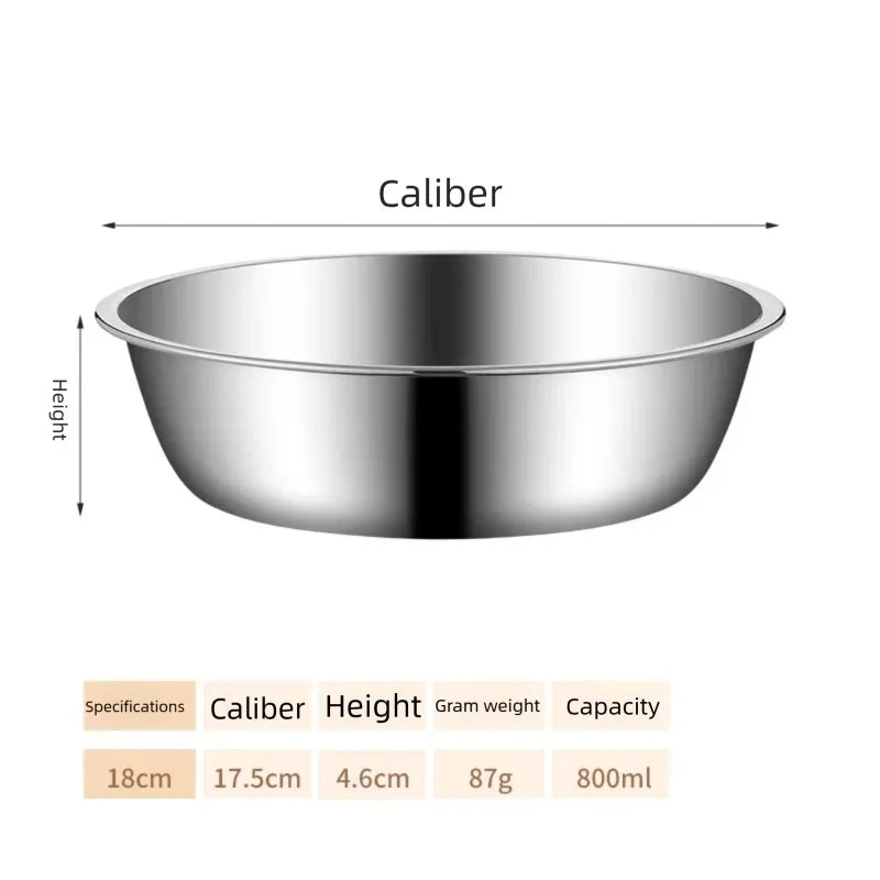 Metal Dog Cat Stainless Steel Pet Bowl Food Drinking Bowl for Small Medium Big Dogs GWSWS01