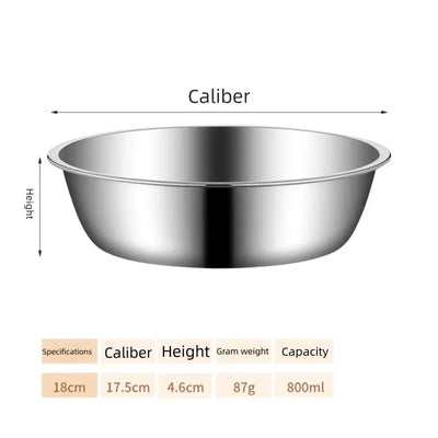 Metal Dog Cat Stainless Steel Pet Bowl Food Drinking Bowl for Small Medium Big Dogs GWSWS01
