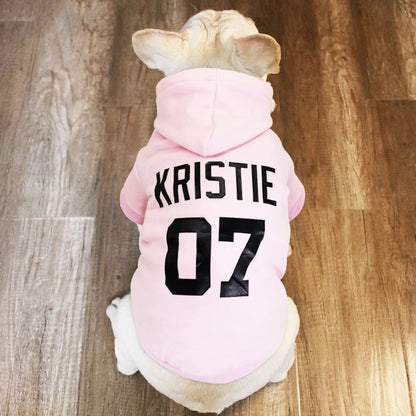 Custom Pet Dog Clothes, Puppy Hoodies, Warm Coat for Large Dogs, Jacket, Sweater, French Bulldog Clothing, Autumn, Winter PawPrint Treasures