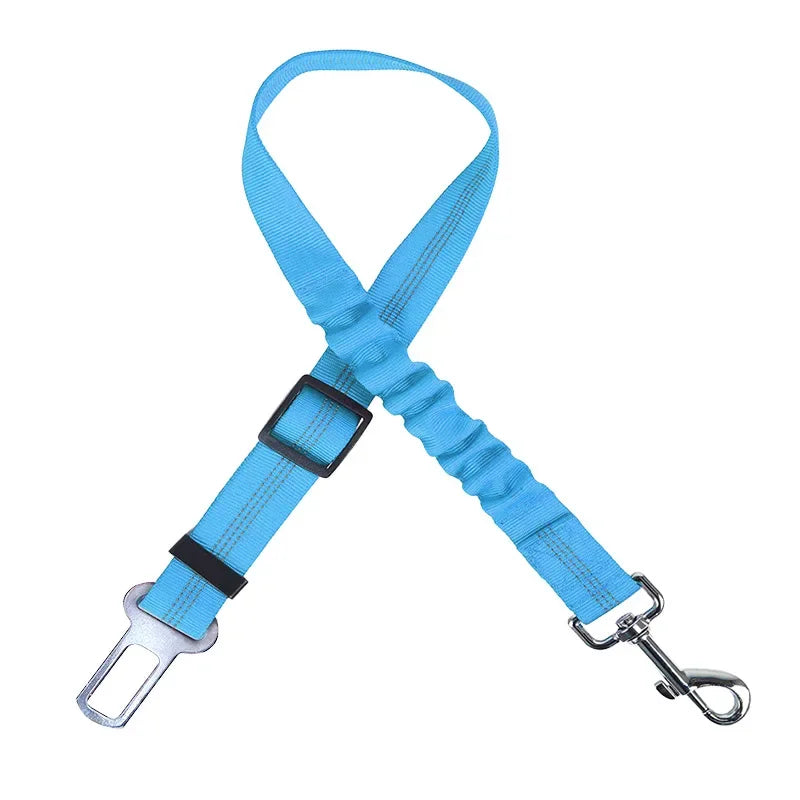 Elastic Nylon Dog Seat Belt for Small Large Dogs Adjustable Reflective Durable Lead Puppy Travel Car Safety Rope Dog Harness