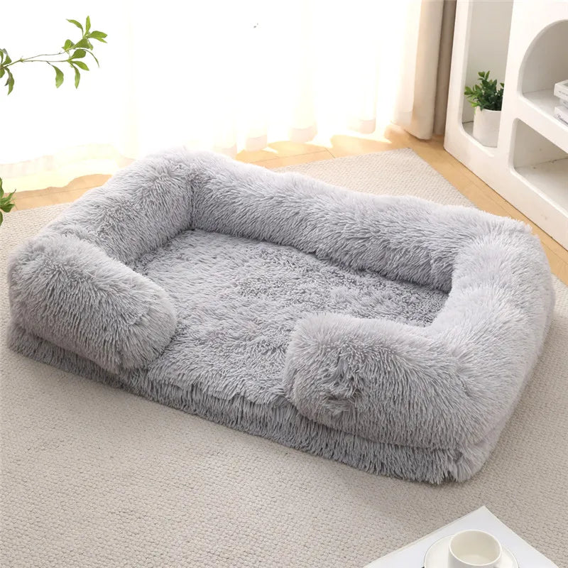 Luxury Winter Warm Large Dog Sofa Bed Dog Kneel Cat Mats House Cushion Pet Sleeping Sofa Beds Mat for Large and Small Dog PawPrint Treasures