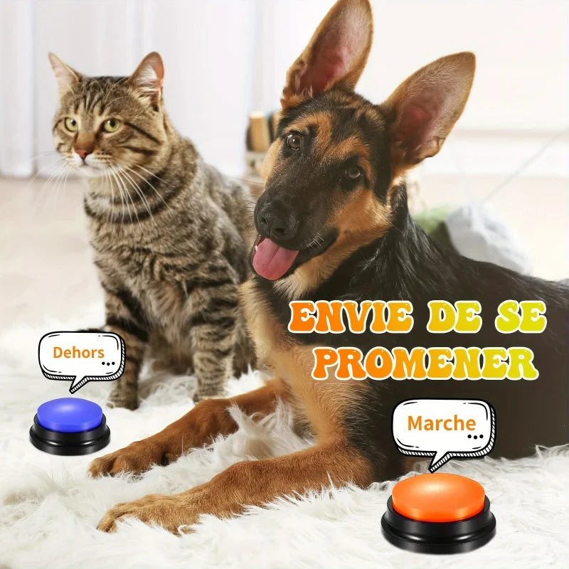 Recording Button, Pet Toy, Dog Communication Button, Pet Training Buzzer, Conversation Recording Button, Smart Toy